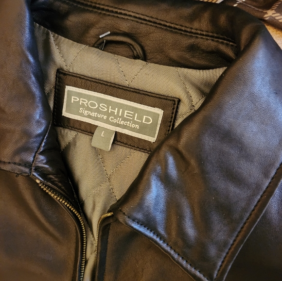 Proshield Signature Collection Mens Leather Jacket LARGE NWT - Picture 4 of 7